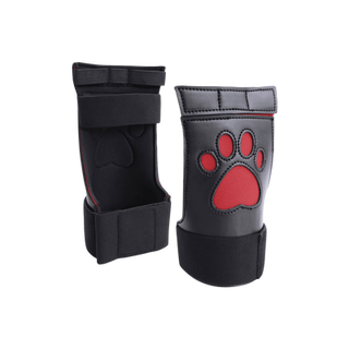 Neoprene Puppy Paw Gloves - Red