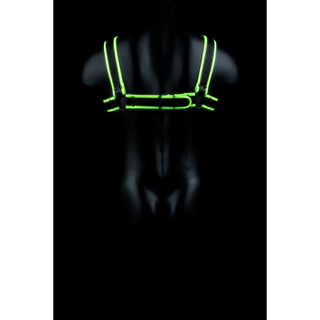 Chest Bulldog Harness - Glow in the Dark - S/M