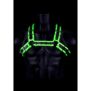 Bulldog Harness with Buckle - Glow in the Dark - L/XL