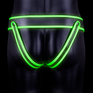 Striped Jockstrap - Glow in the Dark - S/M