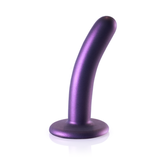 Smooth Silicone G-Spot Dildo - 5'' / 12 cm - Metallic Purple