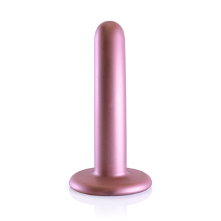 Smooth Silicone G-Spot Dildo - 5'' / 12 cm - Rose Gold