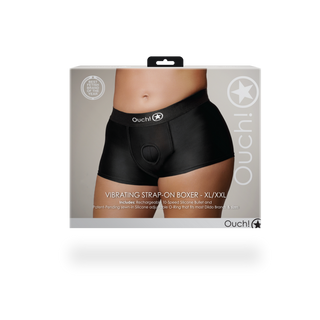 Vibrating Strap-on Boxer - XL/XXL - Black