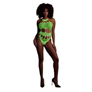 Body with Grecian Neckline - One Size - Neon Green