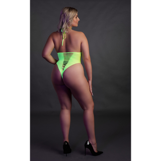 High-Cut Body - Plus Size - Neon Green