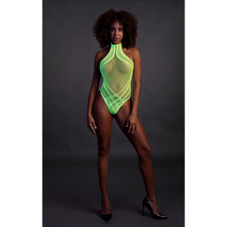 Body with Halter Neck - One Size - Neon Green