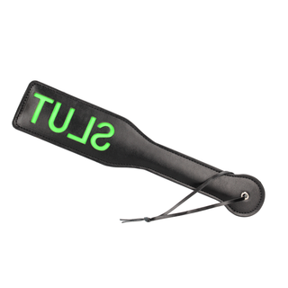 Slut Paddle - Glow in the Dark - Neon Green