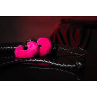 Furry Metal Hand Cuffs - Pink