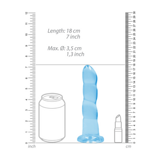 Non-Realistic Dildo with Suction Cup - 7 / 17 cm