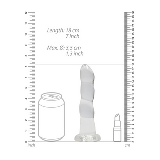 Non-Realistic Dildo with Suction Cup - 7 / 17 cm