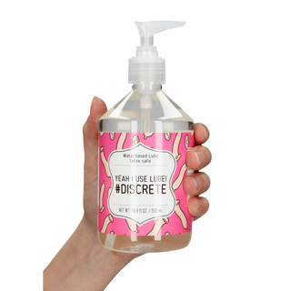 Yeah I Use Lube #Discrete - Waterbased Lubricant - 17 fl oz / 500 ml