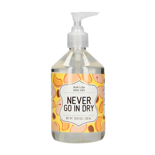 Never Go In Dry - Waterbased Anal Lubricant - 17 fl oz / 500 ml