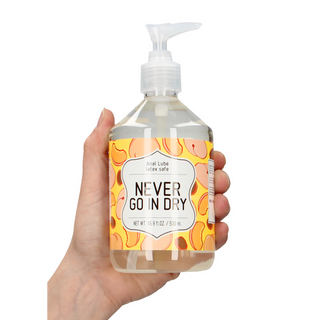 Never Go In Dry - Waterbased Anal Lubricant - 17 fl oz / 500 ml