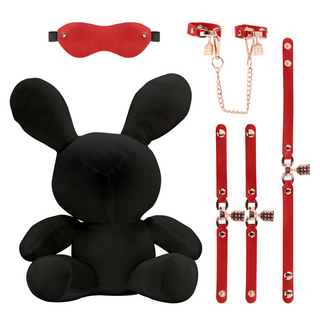 Rabbit Bondage - Velvet - Large - Black