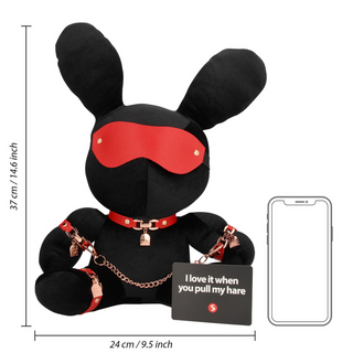 Rabbit Bondage - Velvet - Large - Black