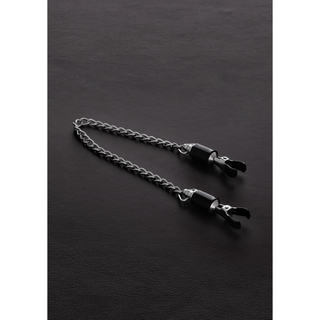 Barrel Tit Clamps with Chain (pair)